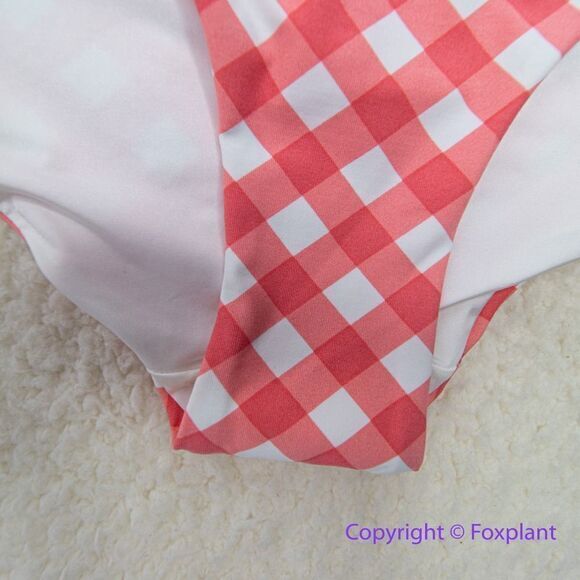 NEW Onia Raquel Barbiecore pink gingham check raquel one‎ piece swimsuit, size S - Picture 8 of 16